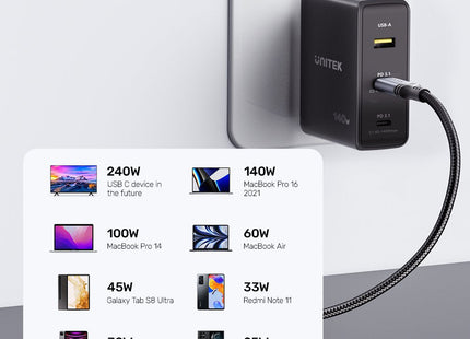 EAN 4894160048523 - UNITEK C14110GY-2M cable USB USB 3.2 Gen 1 (3.1 Gen 1) USB C Negro imagen 7