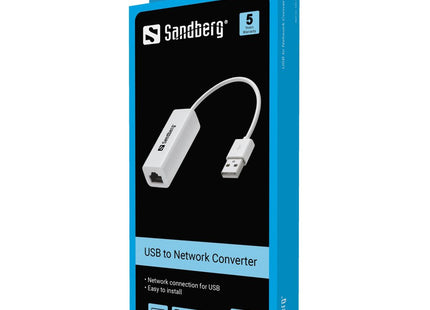 Tarjeta De Red Externa Sandberg Usb -> Rj45 One-Chip 10/100 Mbps