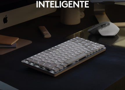 Logitech Mx Mini Mechanical For Mac Teclado Bluetooth Qwerty Internacional De Ee.Uu. Grafito, Gris