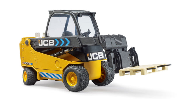Vehículo Bruder Jcb Carretilla Con Palet, Amarillo/Negro 2512