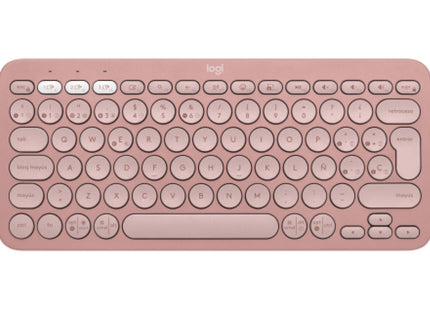 Teclado  Español Logitech Pebble Keys 2 K380s Rf Wireless + Bluetooth Qwerty Rosa