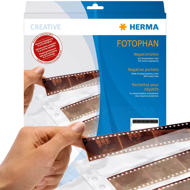 Herma Negative Sleeves Mf Pp Clear        100 Sheets  7769 Hojas