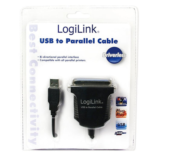 Logilink Adaptador Usb Macho / Paralelo Macho