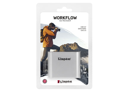 EAN 0740617307740 - Kingston Technology Workflow SD Reader Negro, Plata imagen 3
