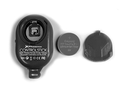 Mando Inalambrico Bluetooth Phoenix Phcontrolstick Con Disparador Para Phselfiestick Palo / Baston Selfie Autorretrato Universal Compatible Con Smartphone / Tablet Android Iphone Ipad Ios Negro