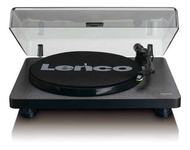Tocadiscos  Lenco L-30 Black  De Tracción Por Correa Negro