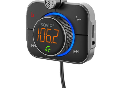 EAN 5901986047810 - Savio TR-14 Transmiter FM z Bluetooth i ładowarką PD 87,6 - 107,9 MHz Bluetooth/USB Negro imagen 6