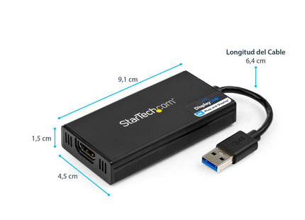 EAN 0065030859271 - StarTech.com USB32HD4K Adaptador gráfico USB 3840 x 2160 Pixeles Negro imagen 9