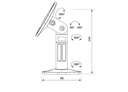 Newstar Soporte De Pared Y Techo Para Altavoces