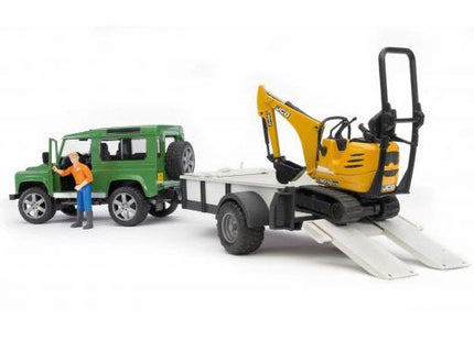 Bruder Land Rover Defender Con Remolque 02593