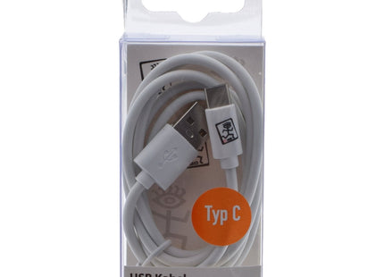 Cable De Carga Usb 2go - Blanco - 100cm Para Usb Tipo-C 3.1