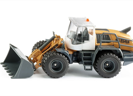 Cargadora De Ruedas Siku Super Liebherr L 566, Modelo De Vehículo Amarillo/Gris 4006874035618