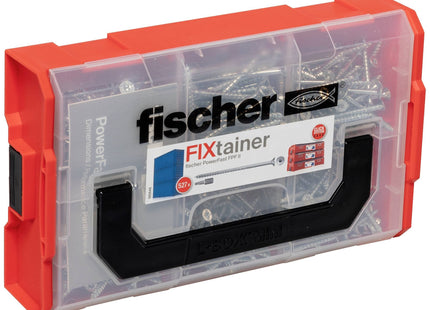 Fischer Fixtainer Powerfast Ii Cabeza Avellanada Tg Tx, Juego De Tornillos 527 Piezas, Rosca Parcial, Galvanizado 562272