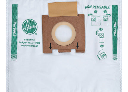 Bolsa Pure Hepa Hoover H81 Para Aspirador Telios Extra 4 Unidades