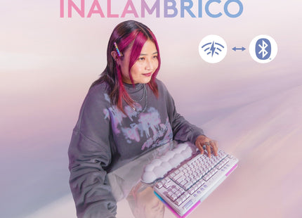 EAN 5099206100886 - Logitech G 920-010685 teclado Juego RF Wireless + Bluetooth QWERTY Español Blanco imagen 5