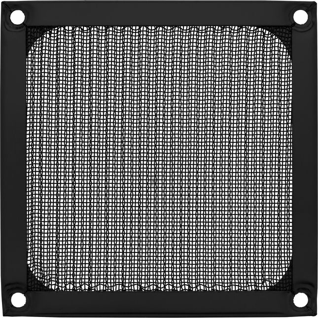 Filtro De Aluminio Inline Fan Grill 92x92mm Negro