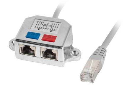 EAN 5901969413328 - Lanberg AD-0026-S divisor de red Plata imagen 2