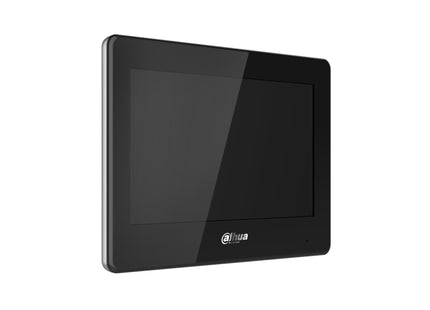 Dahua Vth5422hb Monitor Interior 7" De Superficie Para Videoportero Ip De 2-Hilos Pantalla Táctil Poe Sd 6e 1s Alarma Negro