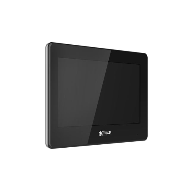 Dahua Vth5422hb Monitor Interior 7" De Superficie Para Videoportero Ip De 2-Hilos Pantalla Táctil Poe Sd 6e 1s Alarma Negro