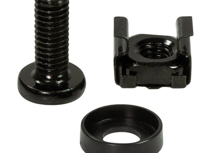 Logilink Ac116 Kit De Tornillos + Tuercas  M6, Negro, 50 Und