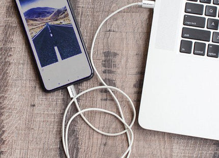 Qoltec 52359 Usb 2.0 Tipo C Cable Usb 2.0 Tipo C 60w Qc 3.0 Pd 1m White