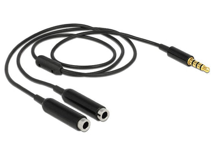 EAN 4043619655755 - DeLOCK 65575 cable de audio 0,25 m 3,5mm 2 x 3.5mm Negro imagen 2
