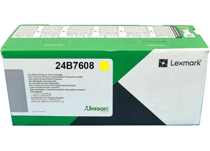 EAN 734646761475 - Lexmark 24B7608 cartucho de tóner 1 pieza(s) Original Amarillo imagen 1