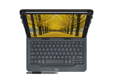 Logitech 920-008337, Qwertz, Alemán, Universal, Ipad Air 2 Ipad Air Ipad 2 Ipad 3 Ipad 4 Samsung Galaxy Tab ® A-9.7 In Galaxy Samsung Tab S..., Negro, 25,4 Cm (10")