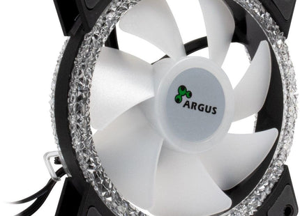 Ventilador Inter-Tech 120 * 120 * 25 Argus Rs-071 Rgb, Kristall-Effek Retail
