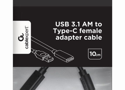 EAN 8716309100670 - Gembird A-USB3-AMCF-01 cable USB USB 3.2 Gen 1 (3.1 Gen 1) 0,1 m USB A USB C Negro imagen 1