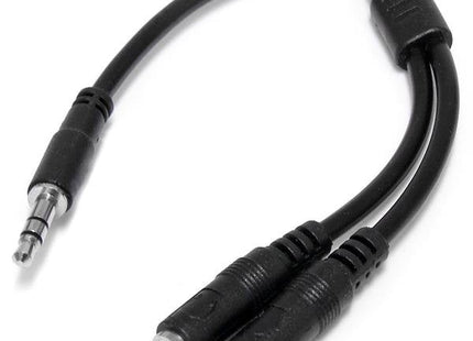 Startech Adaptador Divisor Splitte Jack 3.5 M/H Negro 0.20m Muy1mffs