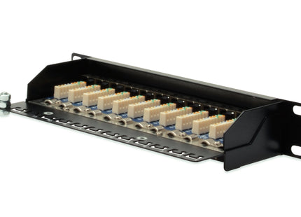 Patch Panel Digitus Cat5e 12port 1u Blindado, Negro, 10 ''