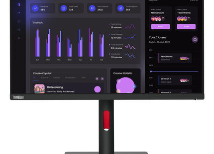 EAN 0195892063223 - Lenovo ThinkVision T24i-30 LED display 60,5 cm (23.8") 1920 x 1080 Pixeles Full HD Negro imagen 1