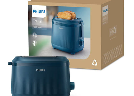 Tostadora Philips Serie 3000 2 Ranuras 900w Azul
