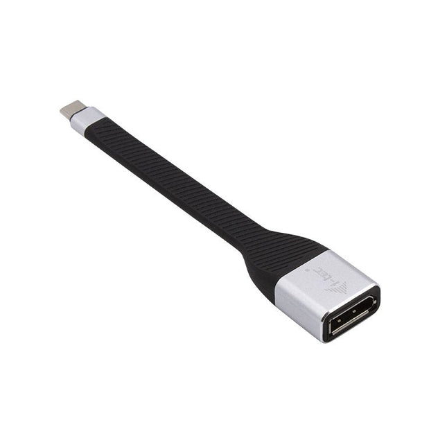 EAN 8595611703034 - i-tec C31FLATDP60HZ adaptador de cable de vídeo 0,11 m USB Tipo C DisplayPort Negro imagen 1