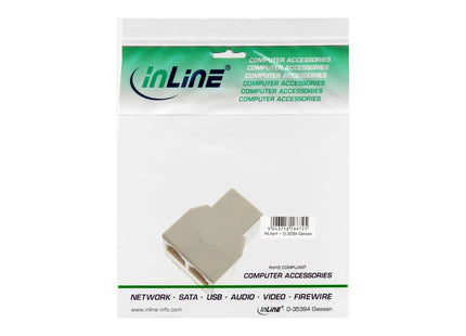 Distribuidor Modular Inline 1x Conector Rj12 A 2x Rj12 Hembra
