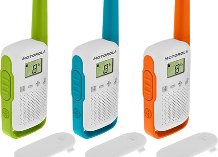 Walkie-Talkie Motorola Tlkr-T42 Packs 3 Pmr446/8km/16canales/500mw/Clip Cinturon 59t42triplepack