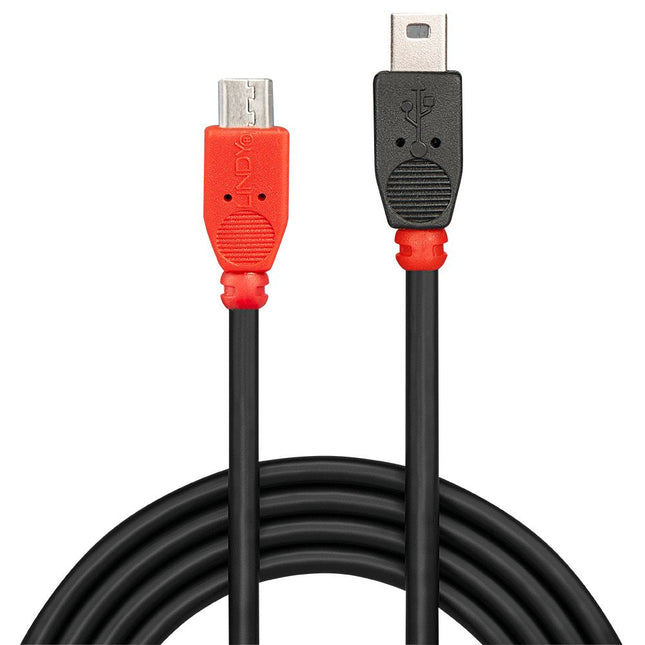 Lindy Usb 2.0 Cable Typ Micro-B/Mini-B M/M Otg 0.5m
