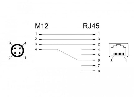 Delock Adaptador M12 4 Pin  Macho A Rj45 Hembra