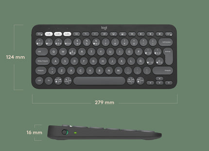 EAN 5099206111127 - Logitech 920-011827 teclado Universal RF Wireless + Bluetooth QWERTY Español Grafito imagen 13