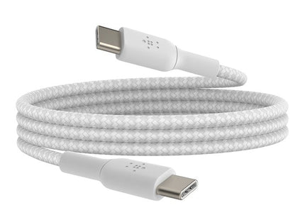 Belkin Geflochtenes Usb-C   Usb-C-Cable 0,15m, Weiss