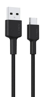 Aukey Cb-Cd30 Cable Usb-C Type-C Power Delivery Pd 3a 0.9m Nylon Negro