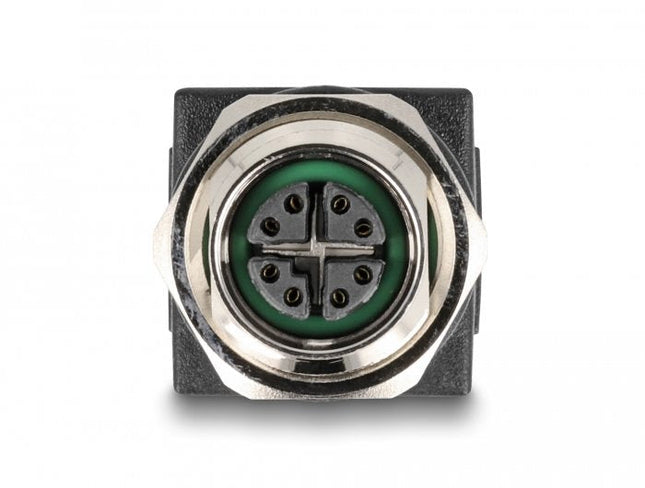 Delock M12 Adaptador X-Kodiert 8 Pin Hembra A Rj45
