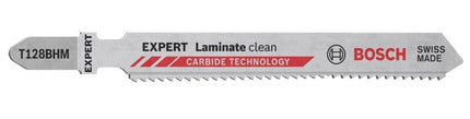 Bosch Professional Hoja De Sierra De Calar Expert T 128 Bhm 'Laminate Clean' 2 Piezas