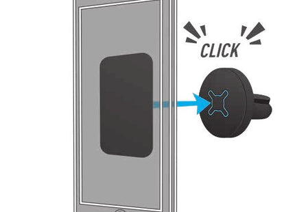 Mobilis U.Fix Soporte Pasivo Teléfono Móvil/Smartphone Ventilación De Aire Negro