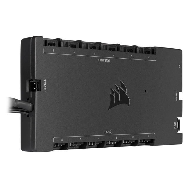 Corsair Icue Commander Core Xt Controlador De Velocidad De Ventilador 6 Canales Negro
