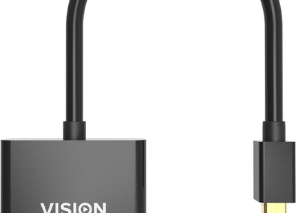 Vision Tc-Mdpvga/Bl Adaptador De Cable De Vídeo Mini Displayport Vga [D-Sub] Negro