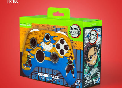 Fr-Tec Demon Slayer Kimetsu No Yaiba Tanjiro Kamado Pack Para Mando Xbox De Carcasa Rigida + Grips
