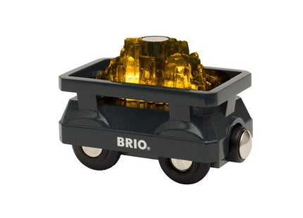 Brio Vagón De Oro Mundial Con Luz. 33896