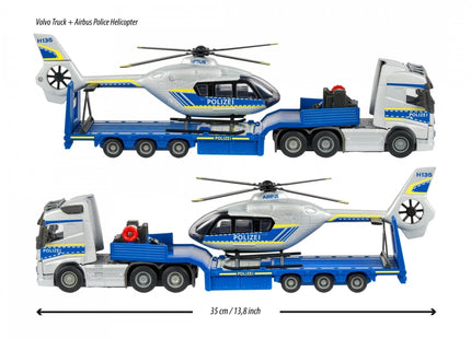 EAN 3467452068267 - Majorette Volvo Truck + Airbus Police Helicopter imagen 3